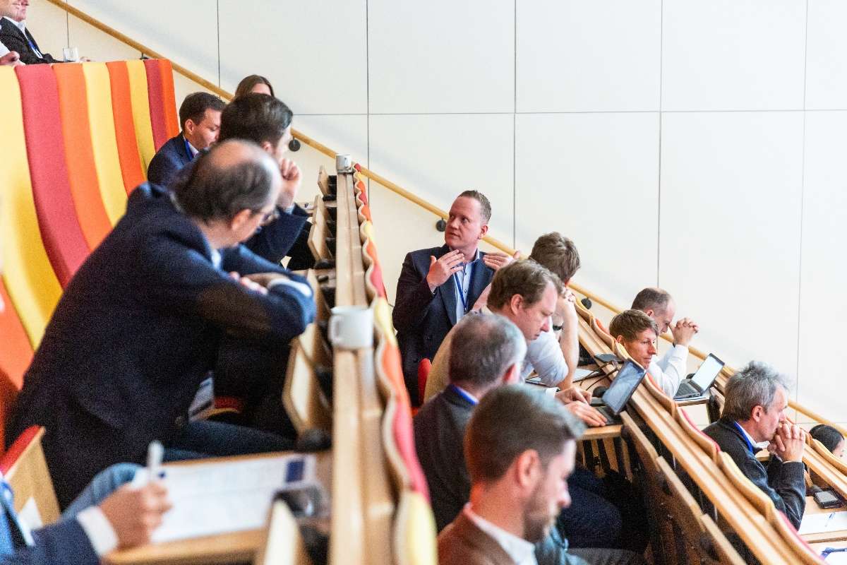 Lively dialogue of the Softwareproduktion and Sustainability HPI event ft. Marc Hildebrandt