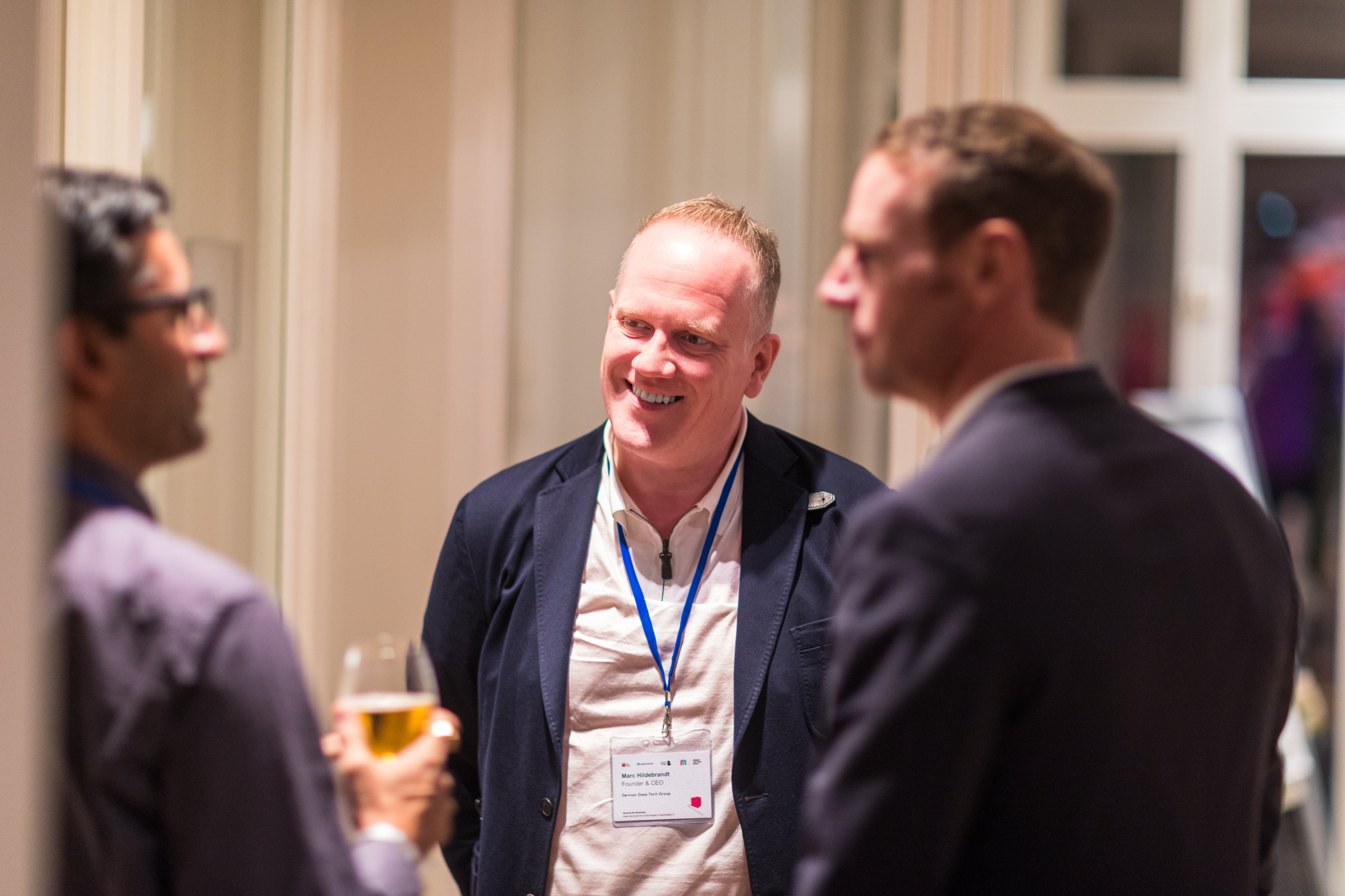 Marc Hildebrandt at the German Deep Tech Villa Pre-Event Dinner